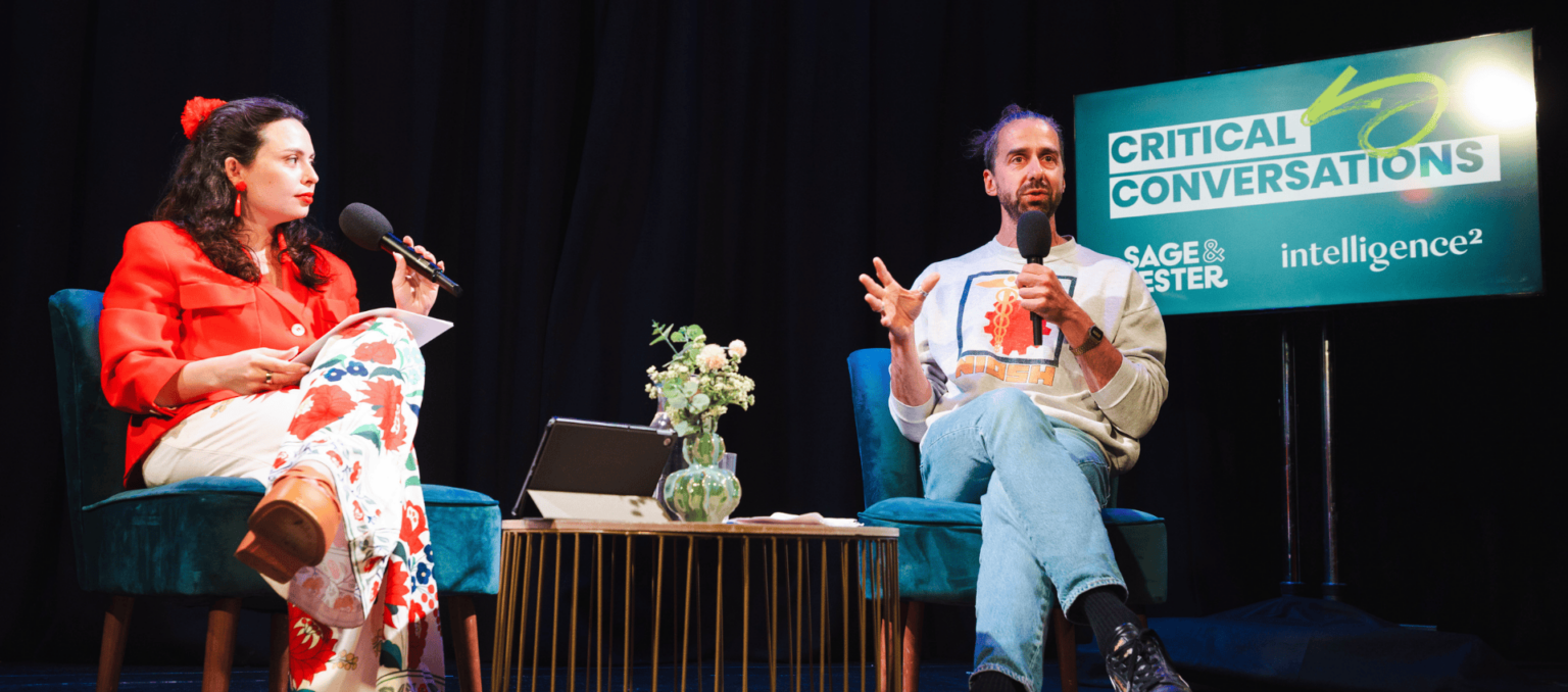 How to Cure Your Algorithm - a conversation between Sophia Smith Galer and Jamie Bartlett, part of Intelligence Squared presents Sage & Jester Critical Converations at the Pleasance Theatre London in front of a live audience. Listen or watch back.